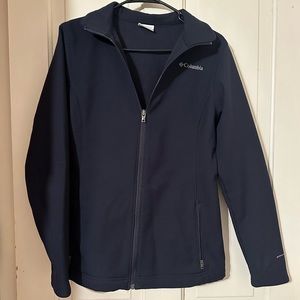 Navy Columbia softshell jacket